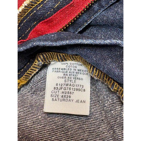 Ralph Lauren Women Straight Leg Jean Dark Wash 6 Structured Americana Normcore - Picture 6 of 9